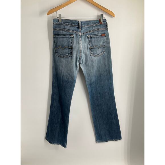 7 FOR ALL MANKIND Y2K 90s BOY CUT Jeans Size 28 Medium Straight - Picture 11 of 12